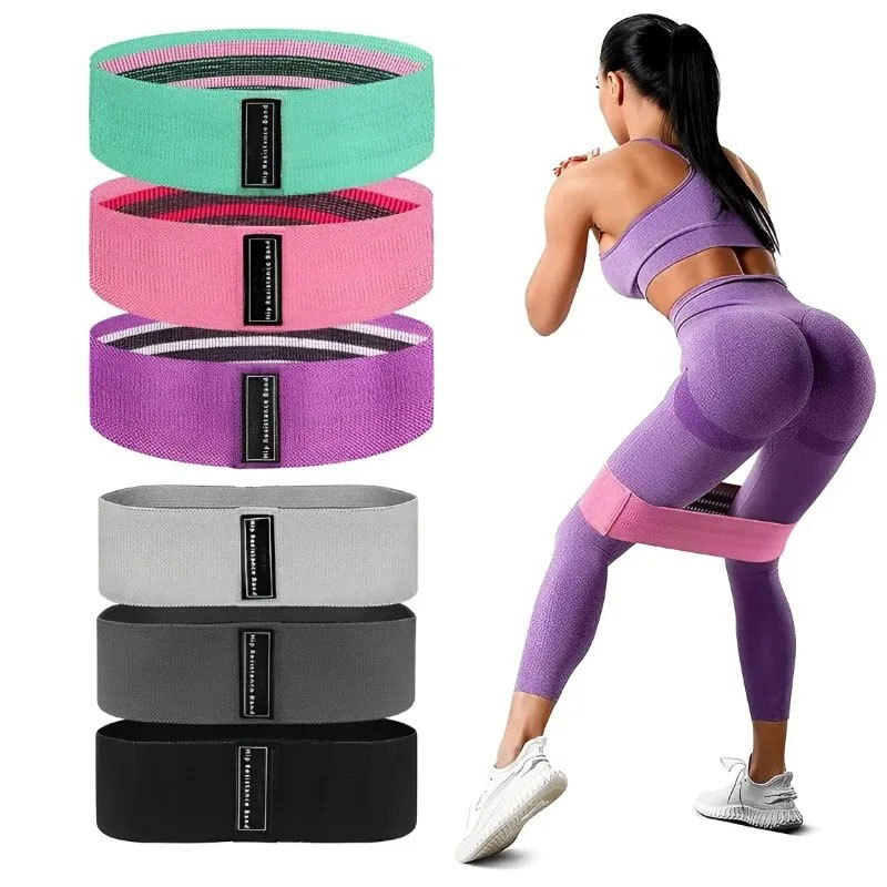 3 adet kumaş dirençli kalça ba - Yoga Fitness Resistance Band incelemesi ve fiyatı